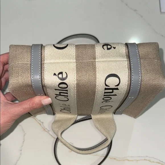 Chloe Canvas Mini Tote / Crossbody